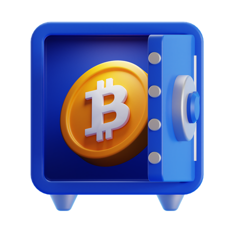 Bitcoin Locker  3D Icon