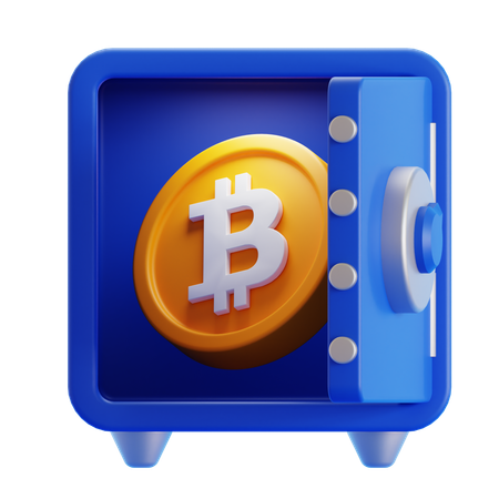 Bitcoin Locker  3D Icon