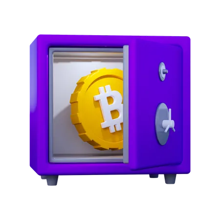 Bitcoin locker  3D Icon
