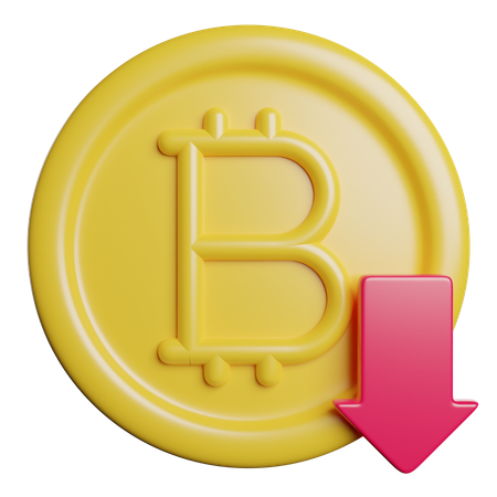 Bitcoin Loss  3D Icon