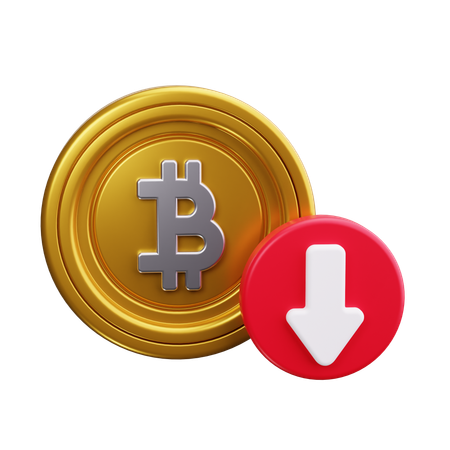 Bitcoin Loss  3D Icon