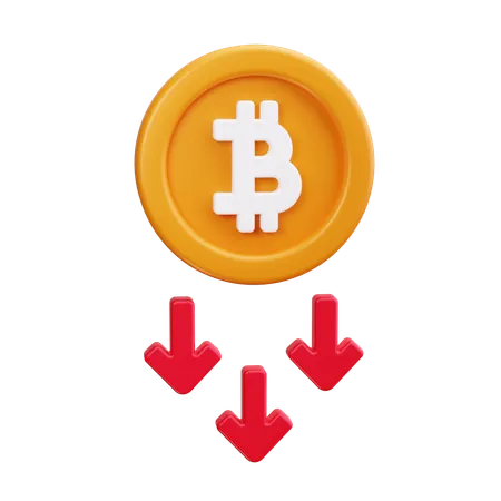 Bitcoin Loss  3D Icon