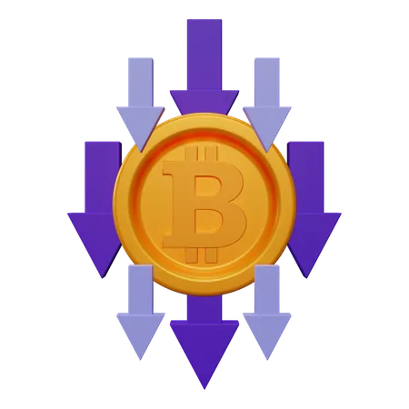 Bitcoin Loss  3D Icon