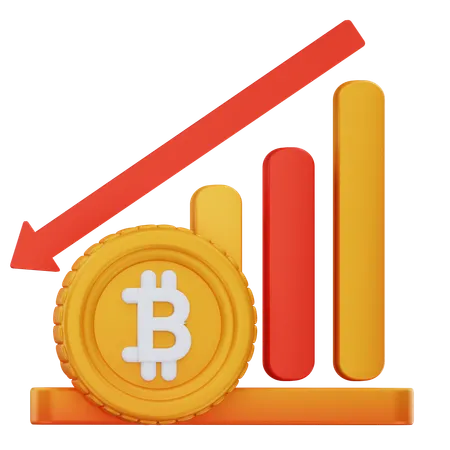 Bitcoin Loss  3D Icon