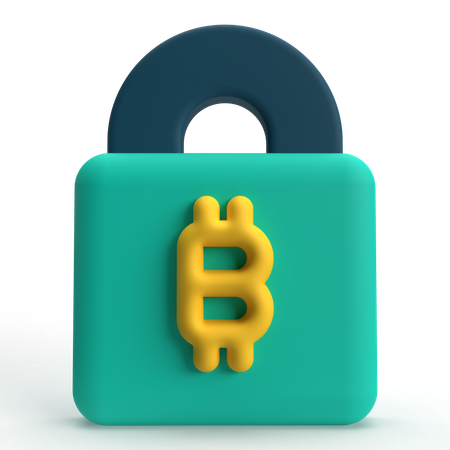 Lucchetto bitcoin  3D Icon