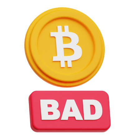 Bitcoin malo  3D Icon