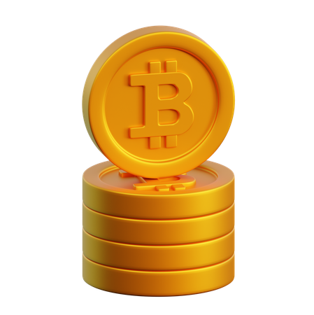 Bitcoin management  3D Icon