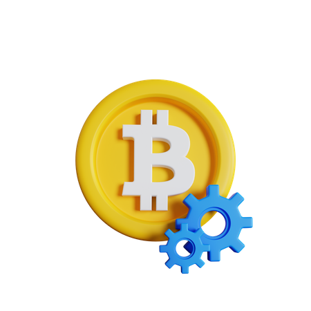 Bitcoin-Verwaltung  3D Icon