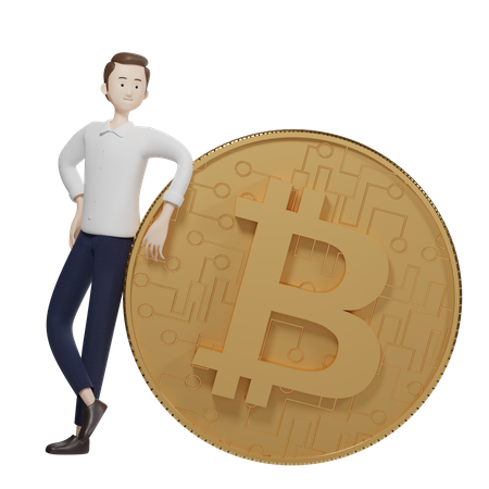 Bitcoin Manager  3D Icon