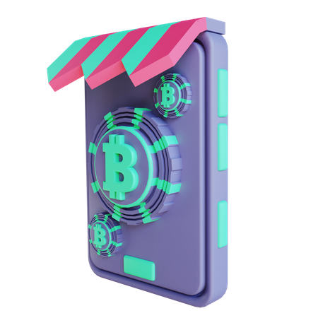 Bitcoin-Markt  3D Icon