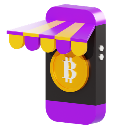 Bitcoin-Markt  3D Icon