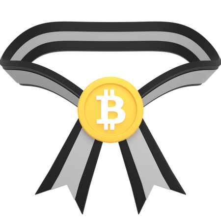 Bitcoin Medal  3D Icon