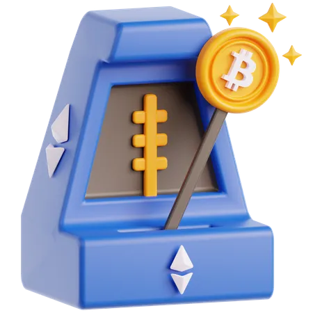 Bitcoin-Metronom  3D Icon