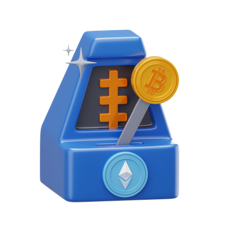 Métronome Bitcoin  3D Icon