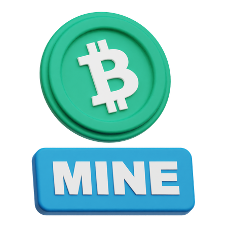 Bitcoin Mine  3D Icon