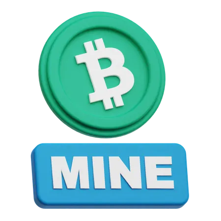 Bitcoin Mine  3D Icon