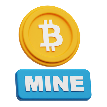 Bitcoin Mine  3D Icon
