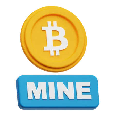 Bitcoin Mine  3D Icon