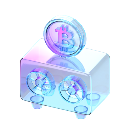 Bitcoin-Miner  3D Icon