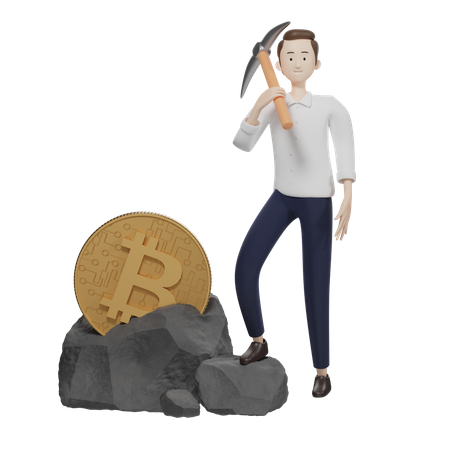 Bitcoin Miner  3D Icon