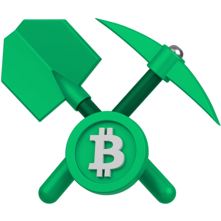 Bitcoin-Mining  3D Icon