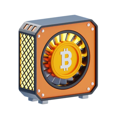 Bitcoin Mining  3D Icon