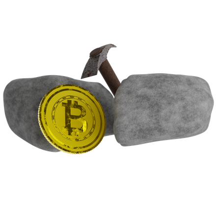 Bitcoin Mining  3D Icon