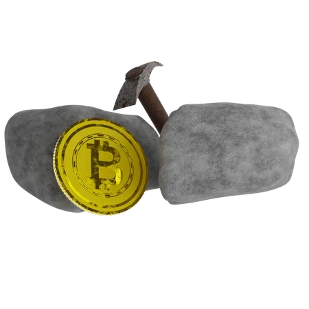 Bitcoin Mining  3D Icon