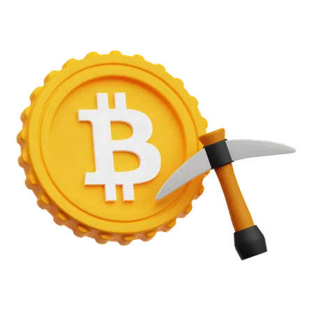 Bitcoin Mining  3D Icon