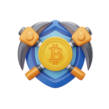 Bitcoin Mining  3D Icon