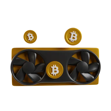 Bitcoin Mining  3D Icon