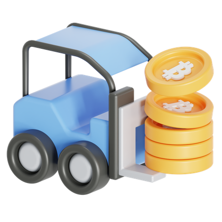 Bitcoin mining  3D Icon