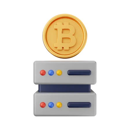 Bitcoin Mining  3D Icon