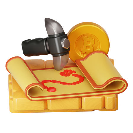 Bitcoin-Mining  3D Icon