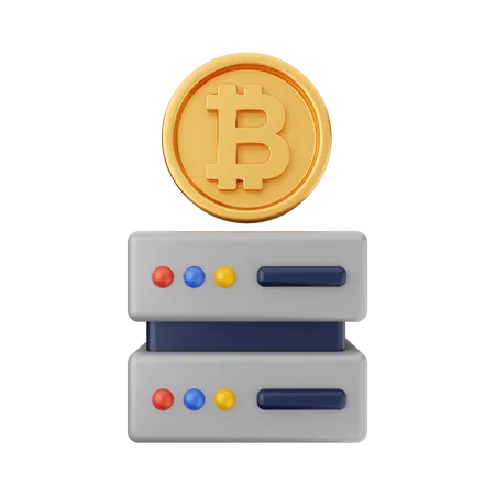Bitcoin Mining 3D Icon