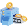 crypto machine 3d logos