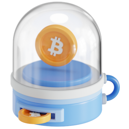 Bitcoin mining machine  3D Icon