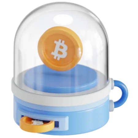 Bitcoin mining machine  3D Icon