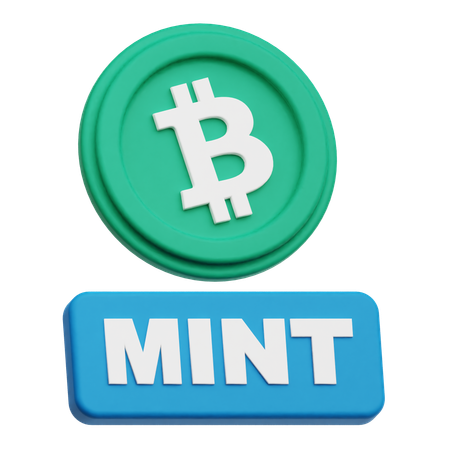 Bitcoin Mint  3D Icon