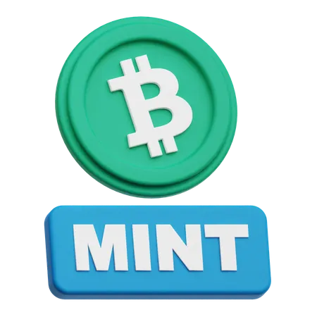 Bitcoin Mint  3D Icon