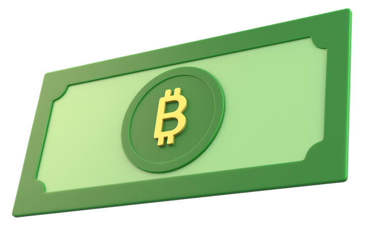 Bitcoin Money  3D Icon