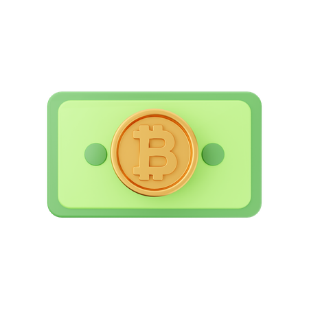 Bitcoin Money  3D Icon