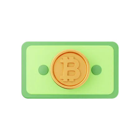 Bitcoin Money  3D Icon