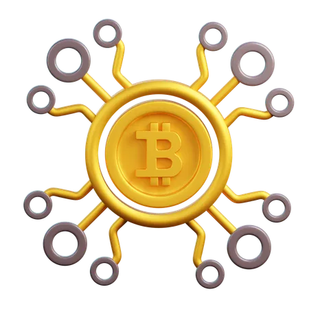 Monnaie Bitcoin  3D Icon