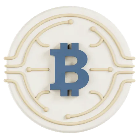 Bitcoin-Münze  3D Icon