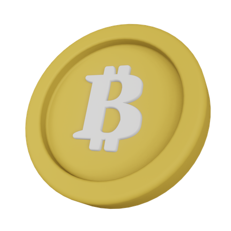 Bitcoin-Münze  3D Illustration