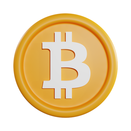 Bitcoin-Münze  3D Icon