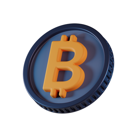 Bitcoin-Münze  3D Icon