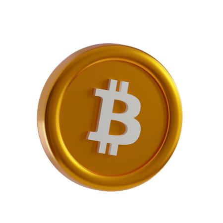 Bitcoin-Münze  3D Icon