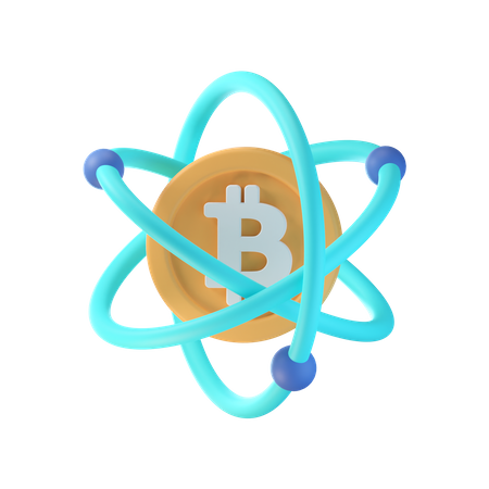 Bitcoin Network  3D Icon